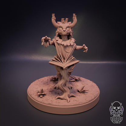 Moon Forest Witch Kobold Miniature - by Jigglystix