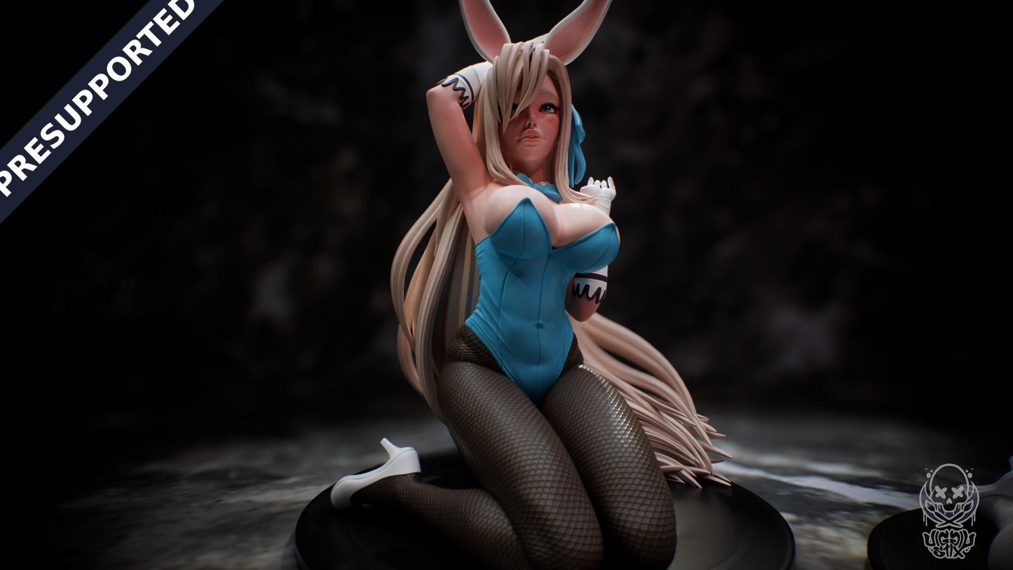 Battle Maid Bunny Girl Miniature - by Jigglystix