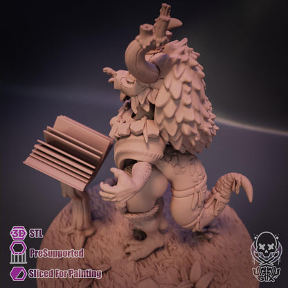 Moon Forest Witch Kobold Miniature - by Jigglystix