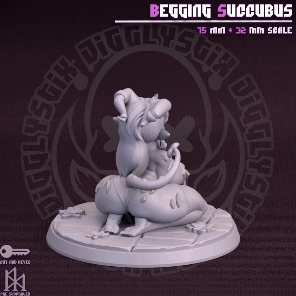 Begging Succubus Miniature - by Jigglystix