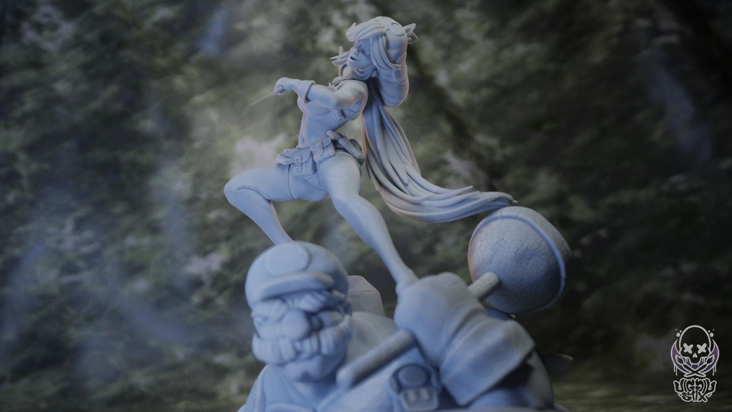 Kill La Peach Miniature - by Jigglystix