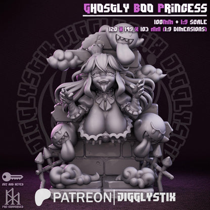 Ghostly Boo Princess Miniature - by Jigglystix