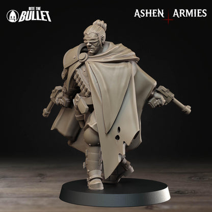 Holy Shogunate Sniper Priest Miniature - Ashen Armies by Bite the Bullet