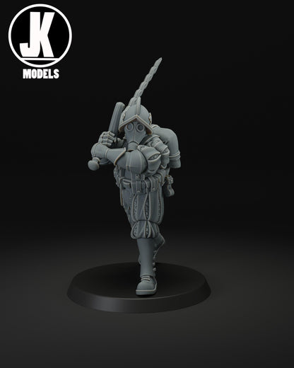Papal Greatswordman Miniature - JK Remo Models