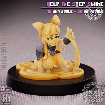 Help Me Step Slime Girl Miniature - by Jigglystix