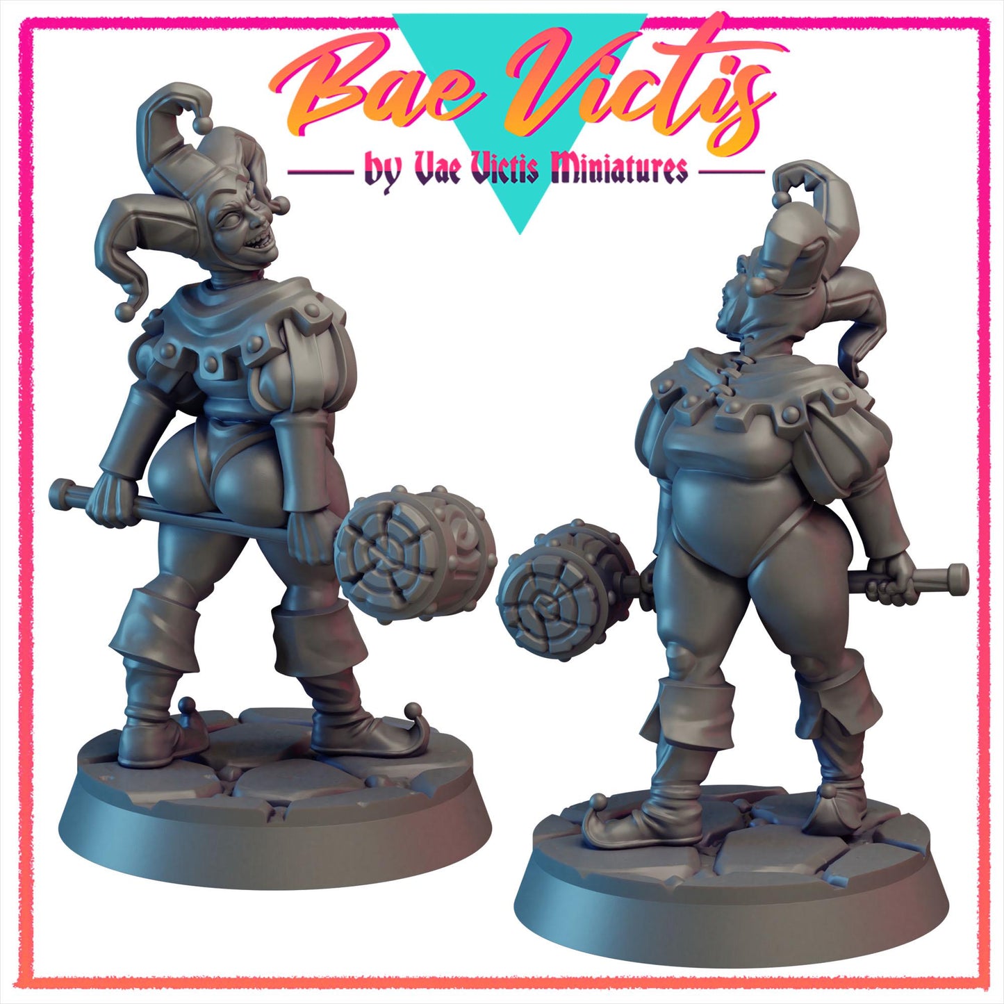 Curvy Jester Bae Victis Figurine - by Vae Victis Miniatures