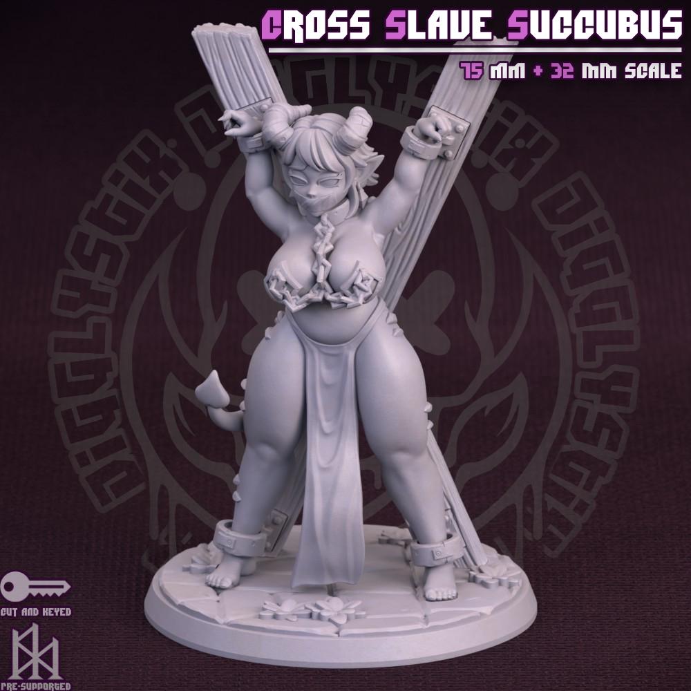 Cross Bondage Succubus Miniature - by Jigglystix