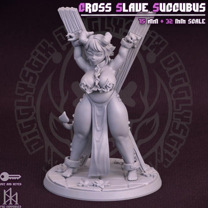 Cross Bondage Succubus Miniature - by Jigglystix