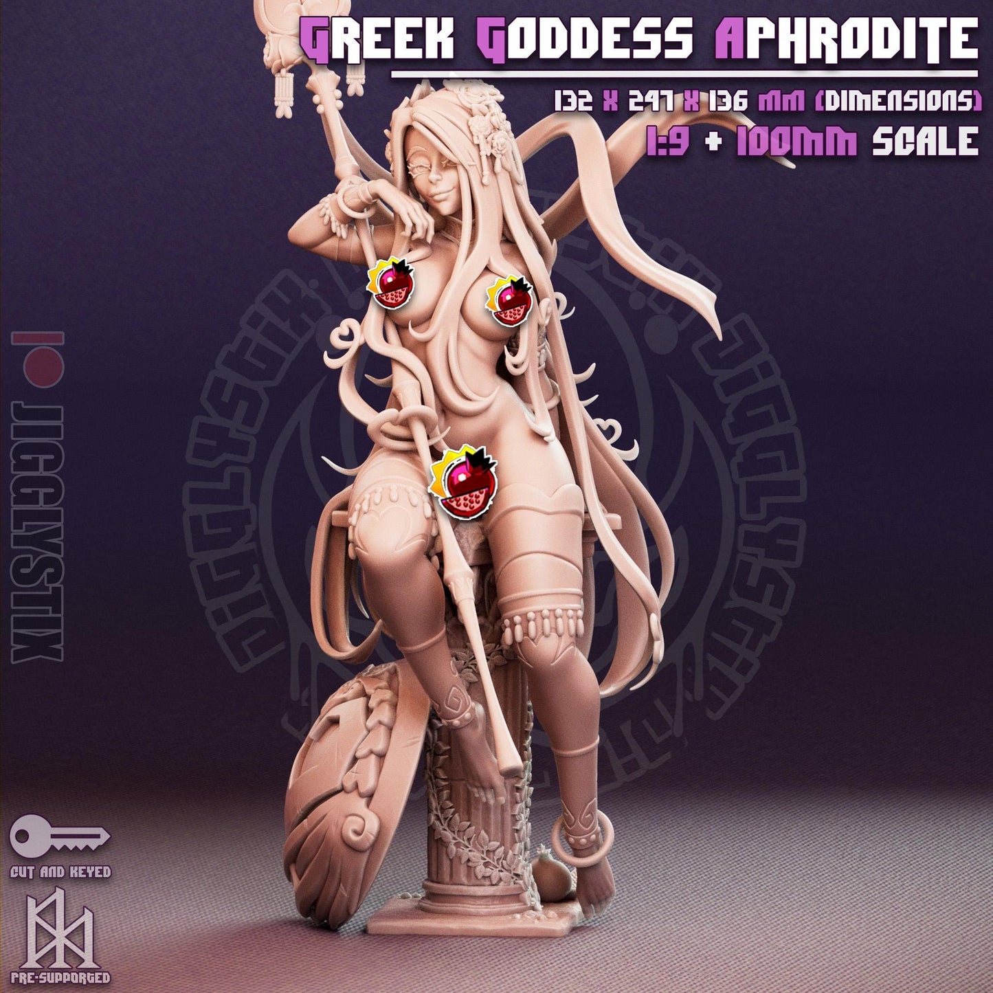 Greek Goddess Aphrodite Miniature - by Jigglystix