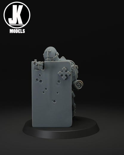 Trench Shock Trooper with shield Miniature - JK Remo Models