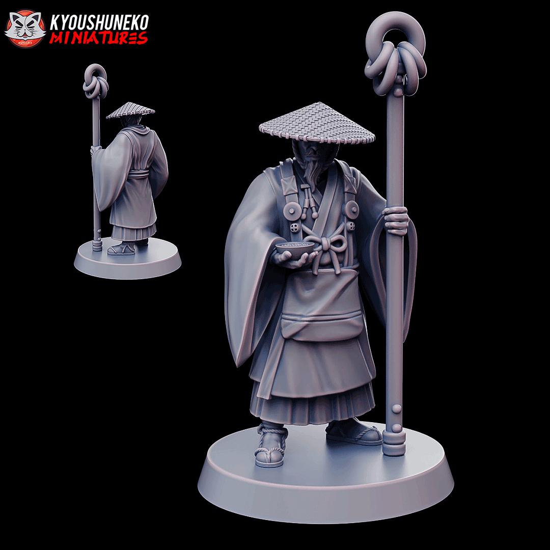 Yamabushi Staff Master Miniature - by Kyoushuneko Miniatures