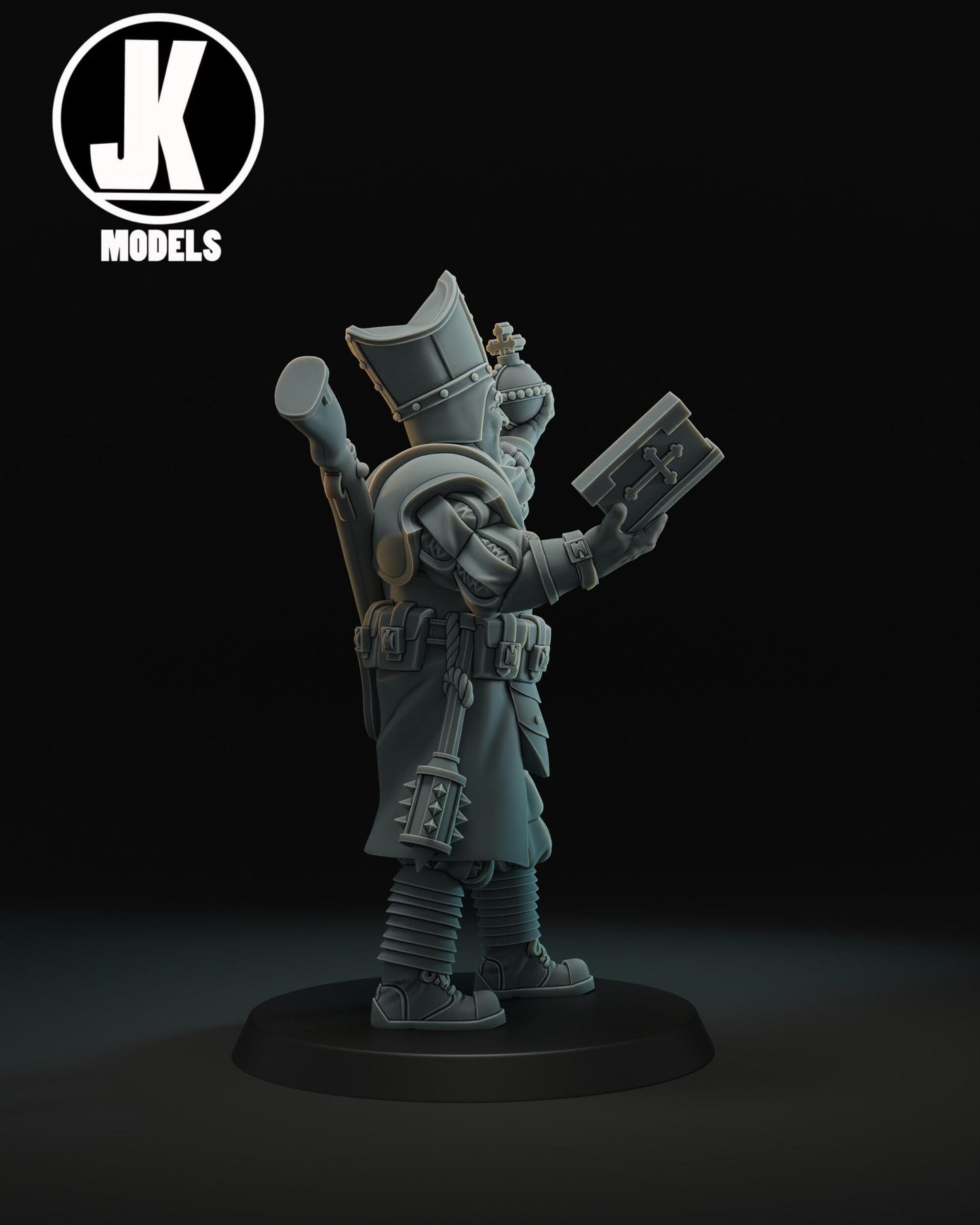 Battle Cleric with Holy Grenade Miniature - JK Remo Models