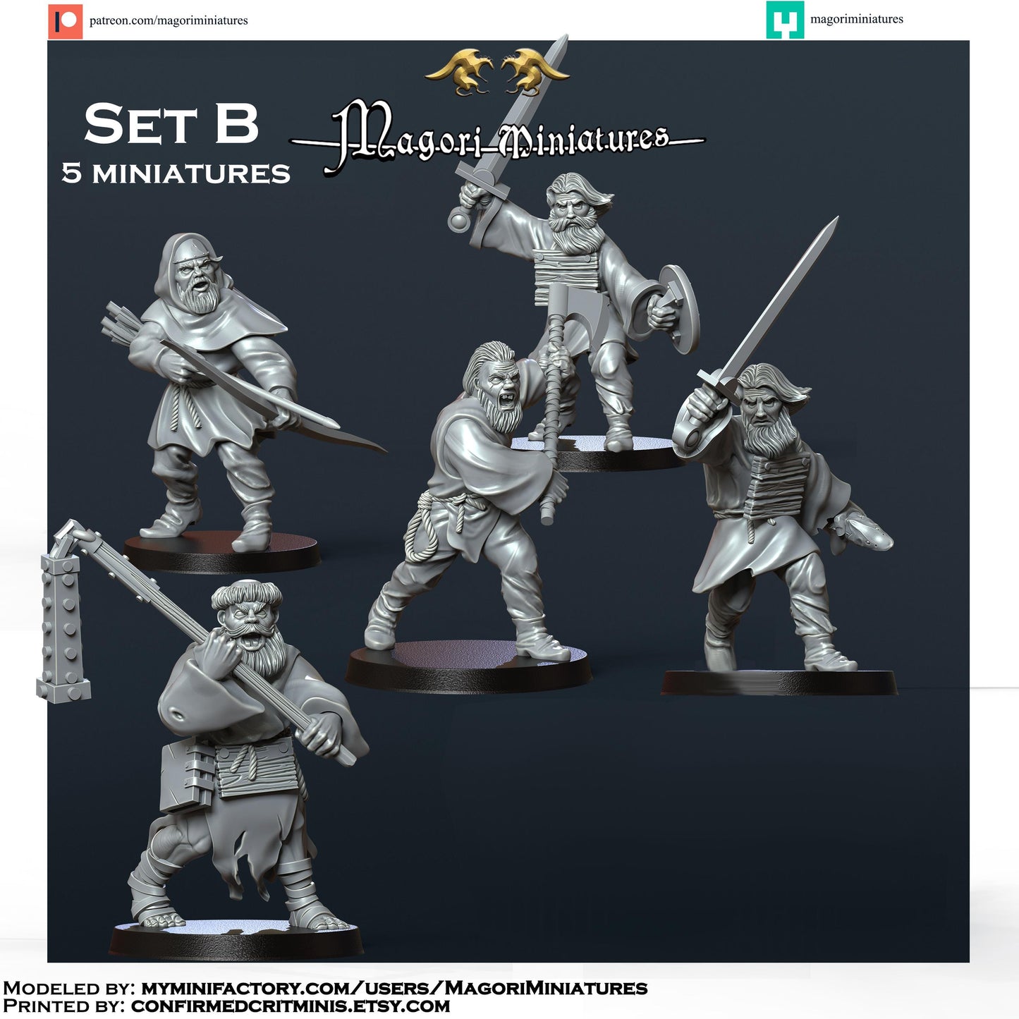 Zealot and Flagellant Miniatures - by Magori Miniatures