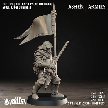 Sanctified Legion Shocktroopers Miniatures - Ashen Armies by Bite the Bullet
