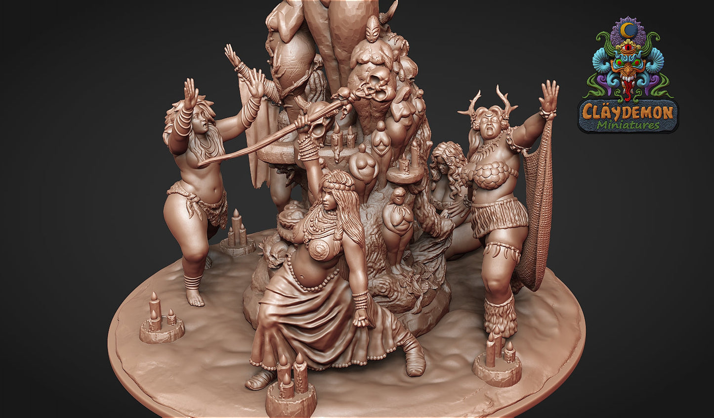 The Ritual of Derketo Diorama - by Claydemon Miniatures