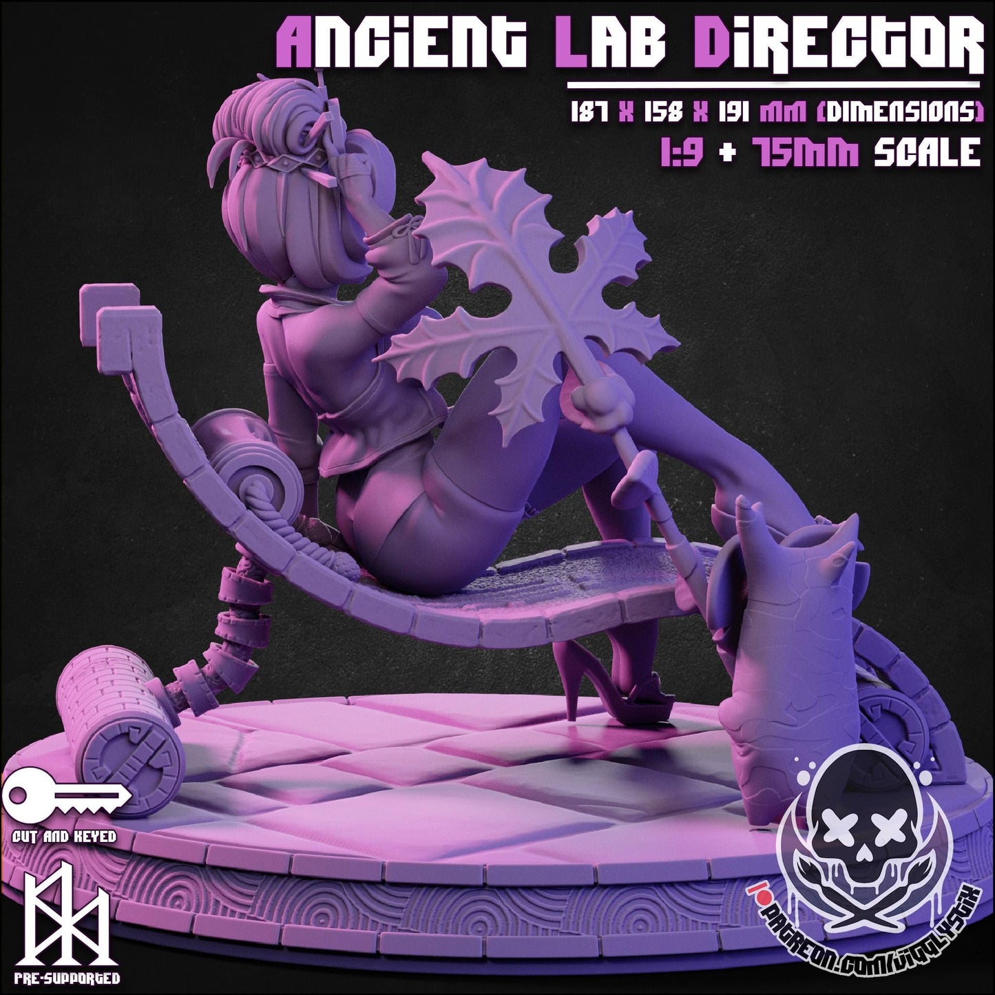 Ancient Lab Director Miniature - by Jigglystix