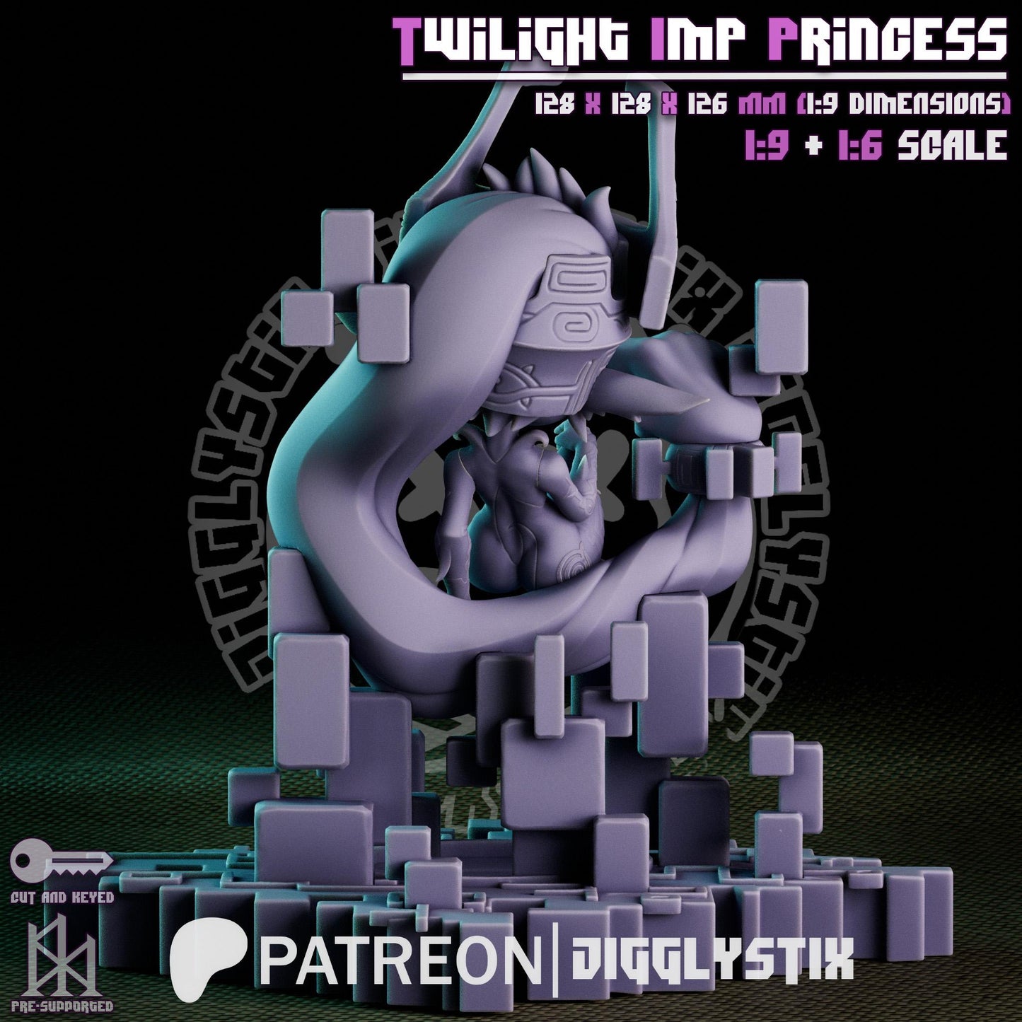 Twilight Imp Princess Miniature - by Jigglystix