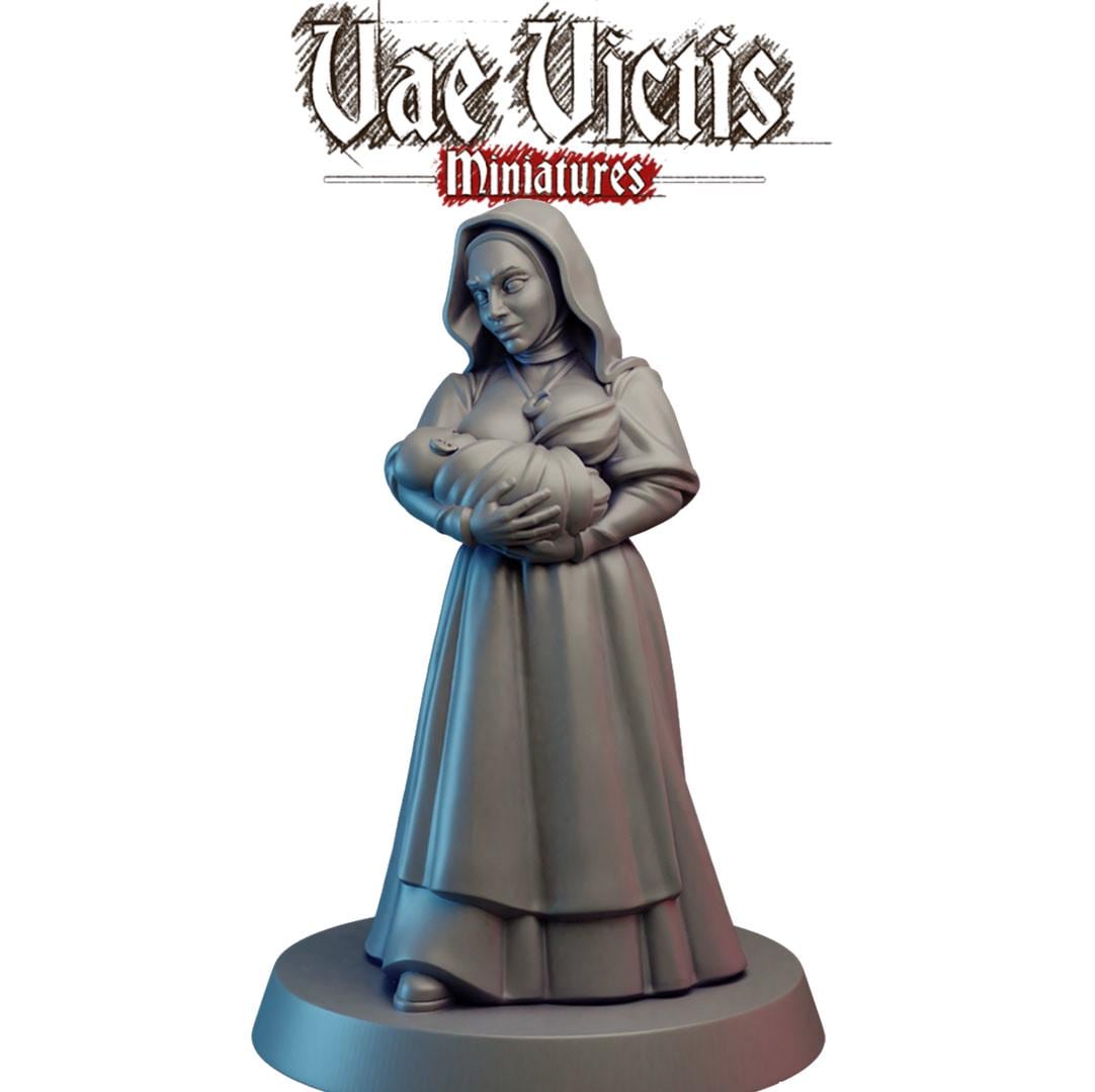 Nursing Mother Miniature - by Vae Victis Miniatures