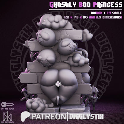 Ghostly Boo Princess Miniature - by Jigglystix