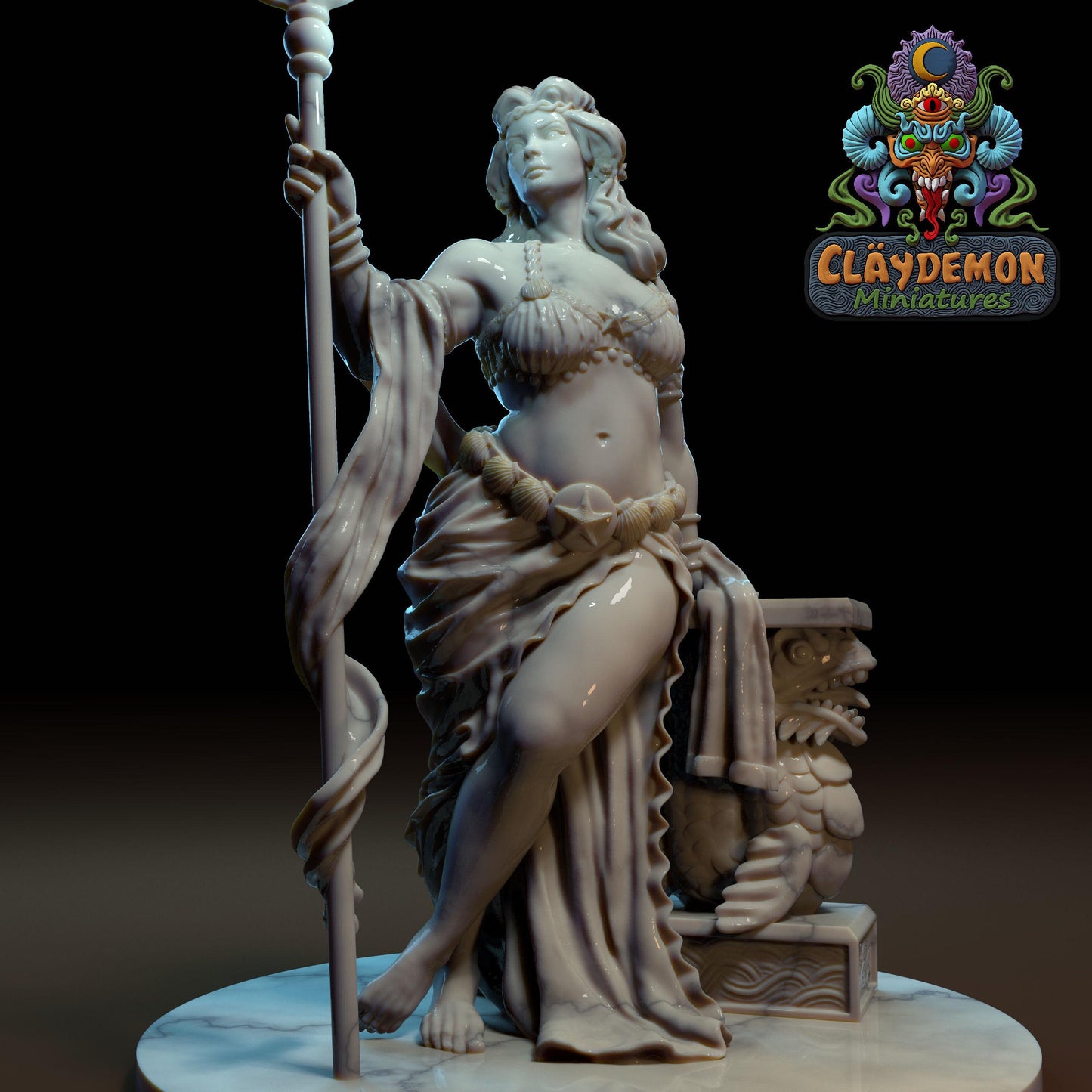 Goddess Dione Miniature - by Claydemon Miniatures