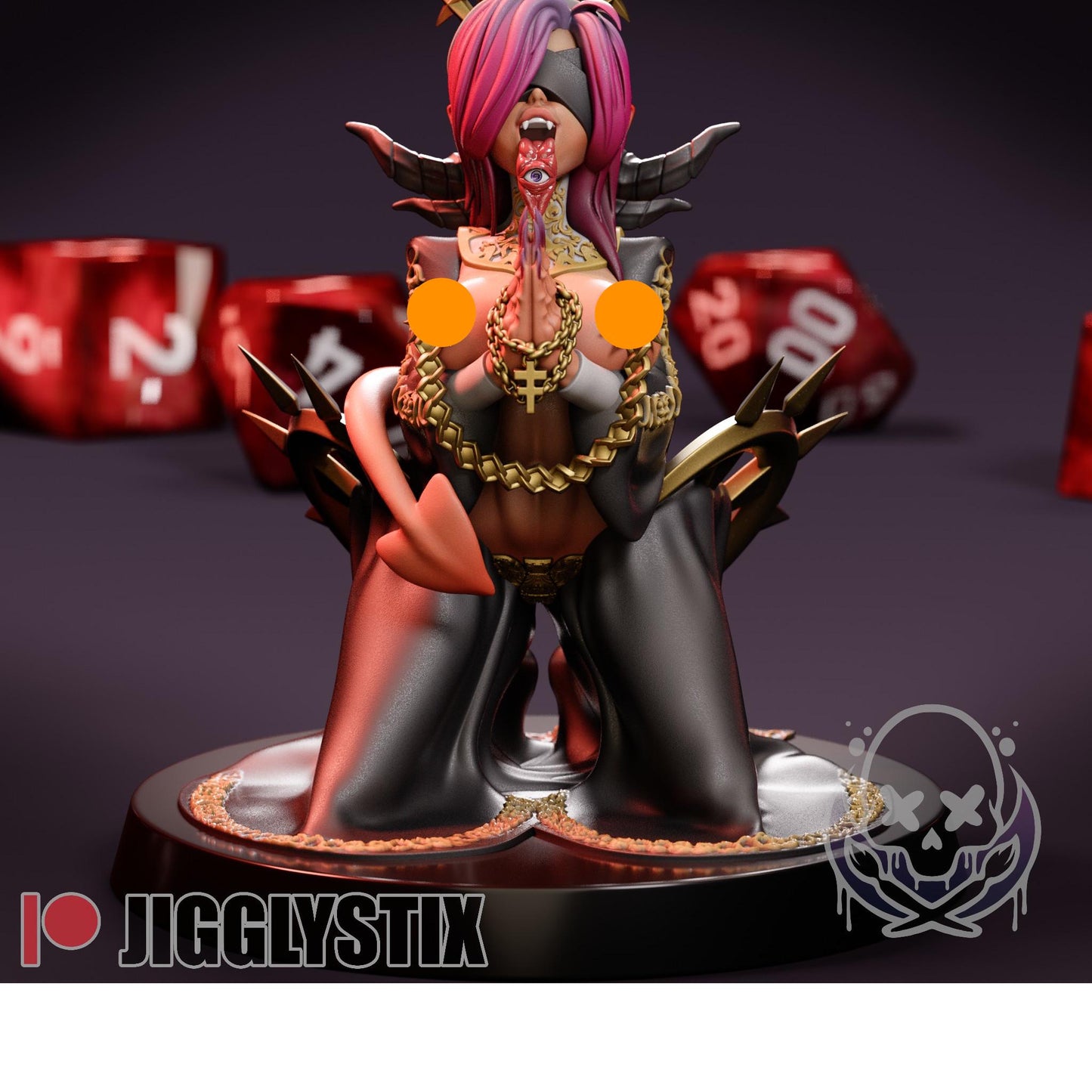 Demon Nun Eisheth Miniature - by Jigglystix