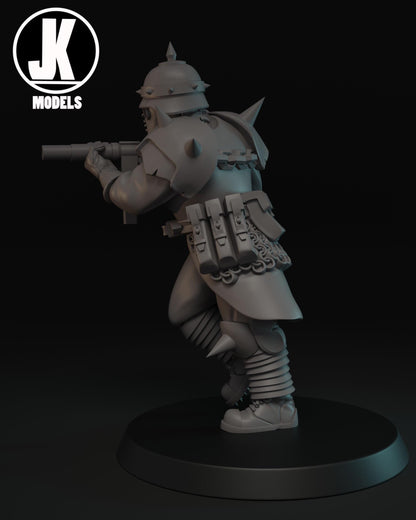 Infernal Infantry with SMG Miniature - JK Remo Models