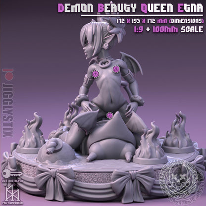 Demon Beauty Queen Etna Miniature - by Jigglystix