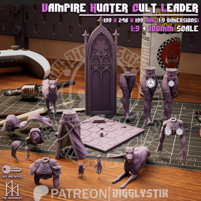 Vampire Hunter Cult Leader Miniature - by Jigglystix