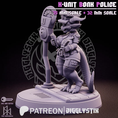 Kobold Cop K-Unit Bonk Police Miniature - by Jigglystix