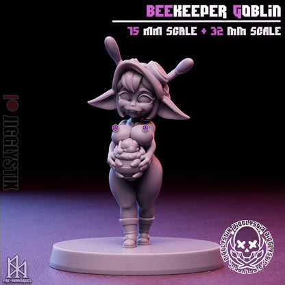 Beekeeper Goblin Miniature - by Jigglystix
