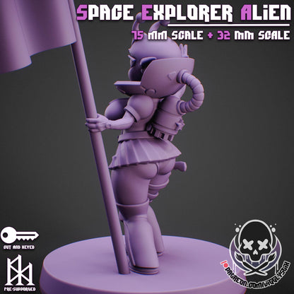 Space Exploration Alien Gobbo Miniature - by Jigglystix