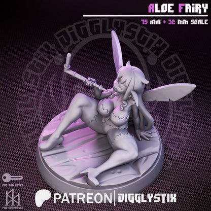 Aloe Garden Fairy Miniature - by Jigglystix