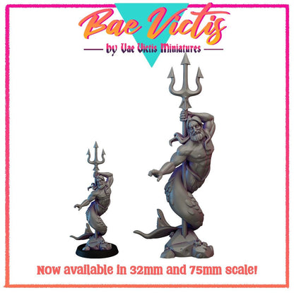 Merman Poseidon Bae Victis Figurine - by Vae Victis Miniatures