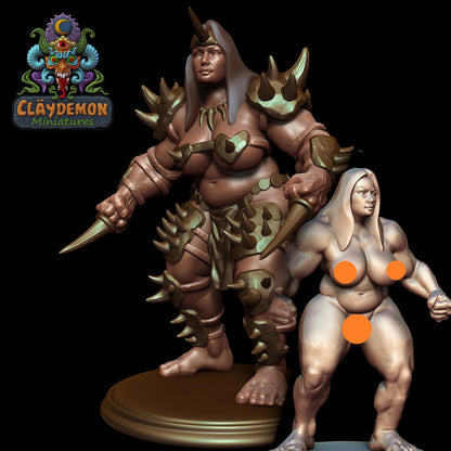 Drewa the Spike Miniature - by Claydemon Miniatures