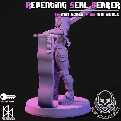 Repenting Seal Sister Miniature - by Jigglystix