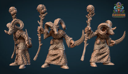 Beastman Shaman Miniature - by Claydemon Miniatures