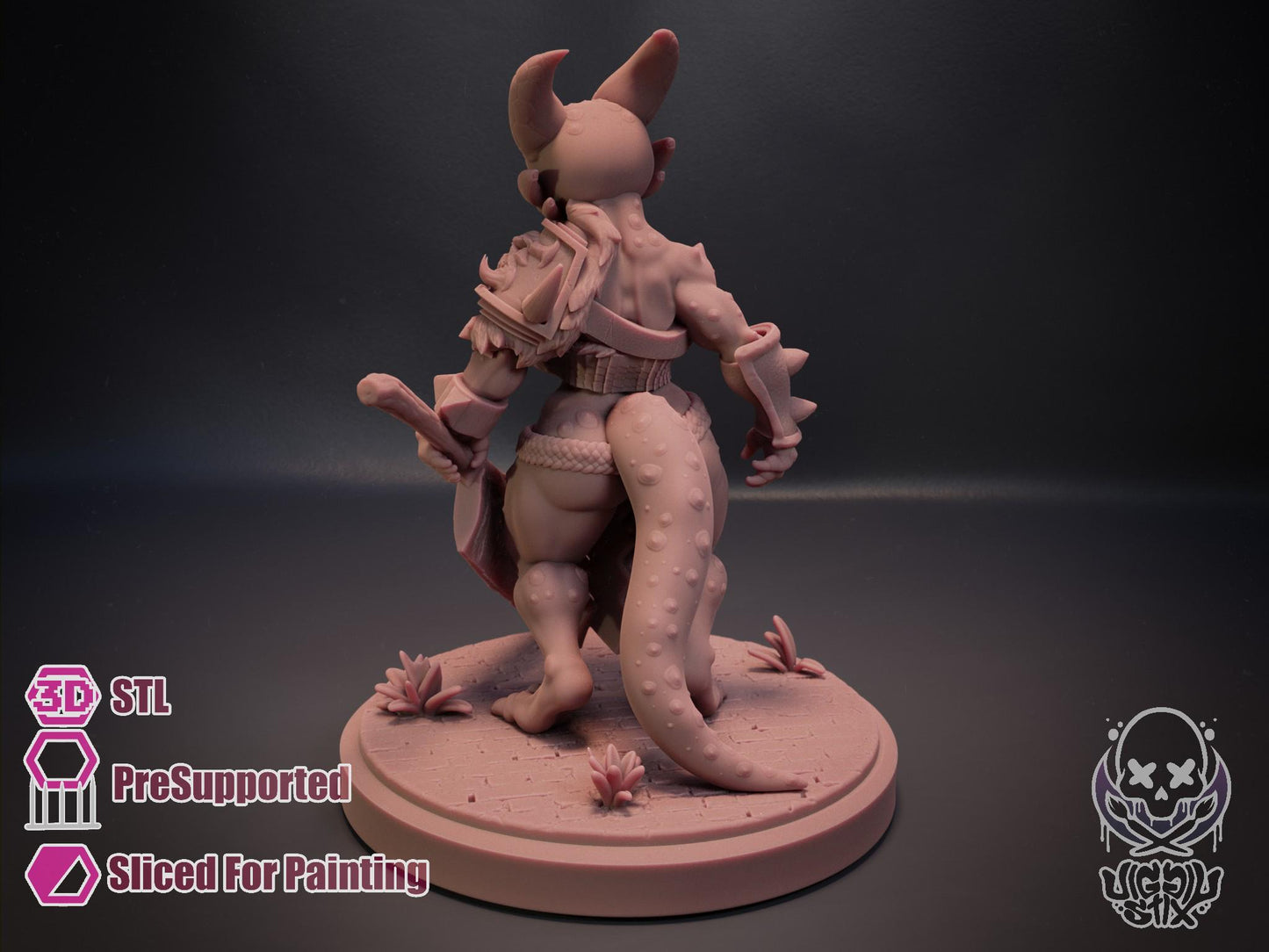 Forlorn Ramshackle Kobold Miniature - by Jigglystix