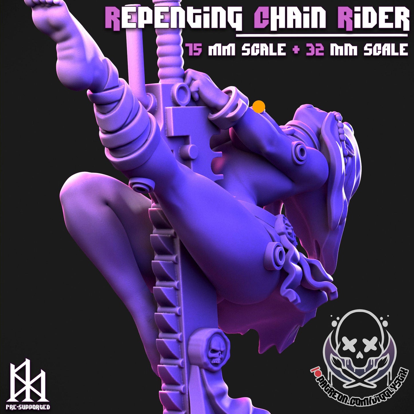 Repenting Chain Rider Sister Miniature - by Jigglystix