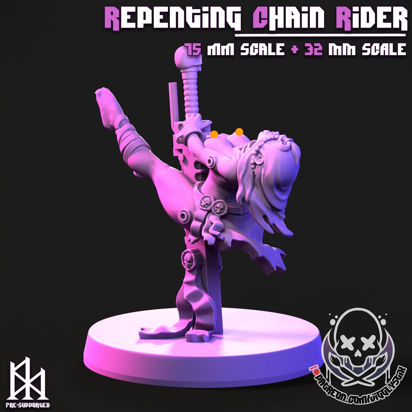 Repenting Chain Rider Sister Miniature - by Jigglystix