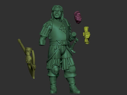 Mercenary Leader Miniature - JK Remo Models