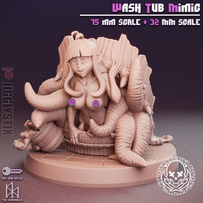 Wash Tub Mimic Miniature - by Jigglystix