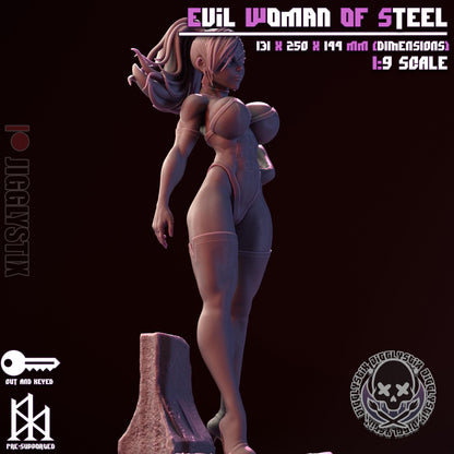 Evil Woman of Steel Miniature - by Jigglystix