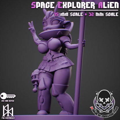 Space Exploration Alien Gobbo Miniature - by Jigglystix