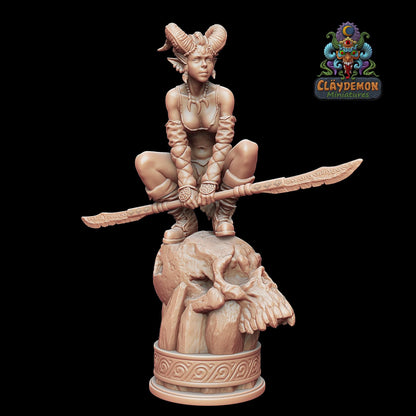 Kiddah the Demon Girl Miniature - by Claydemon Miniatures