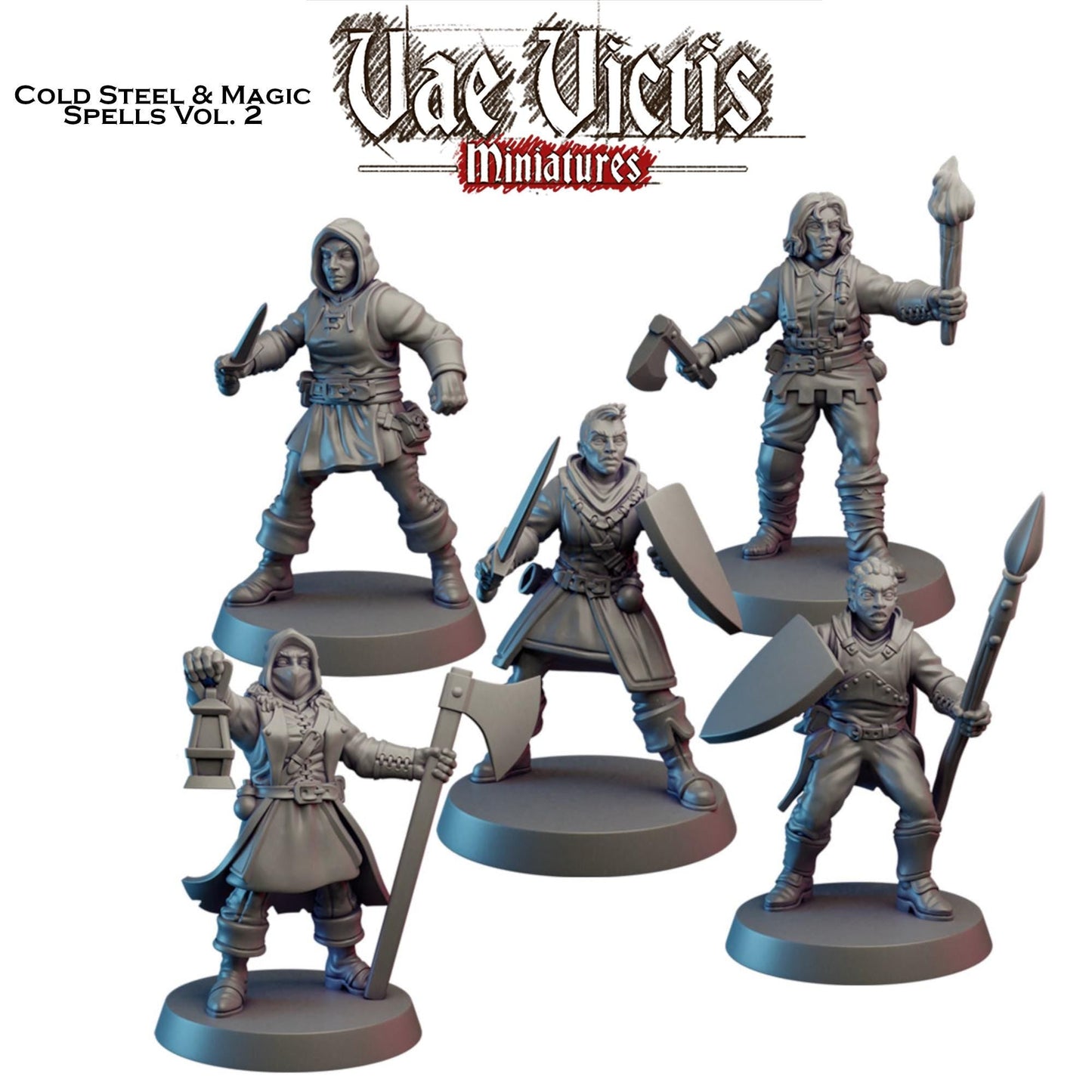 Human Mercenary Warband Miniatures SET G - by Vae Victis Miniatures