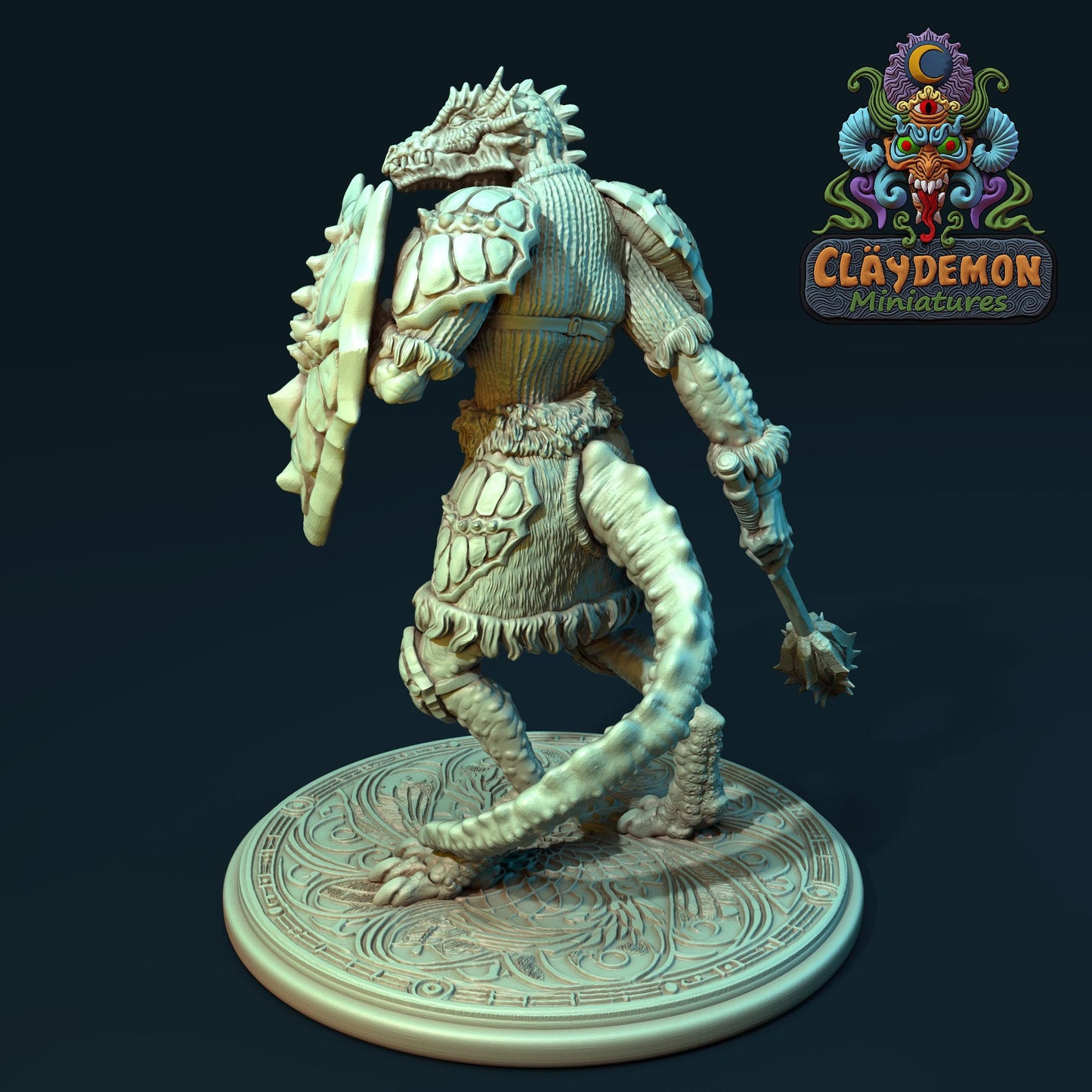 Zildrah the Dragonkin Miniature - by Claydemon Miniatures