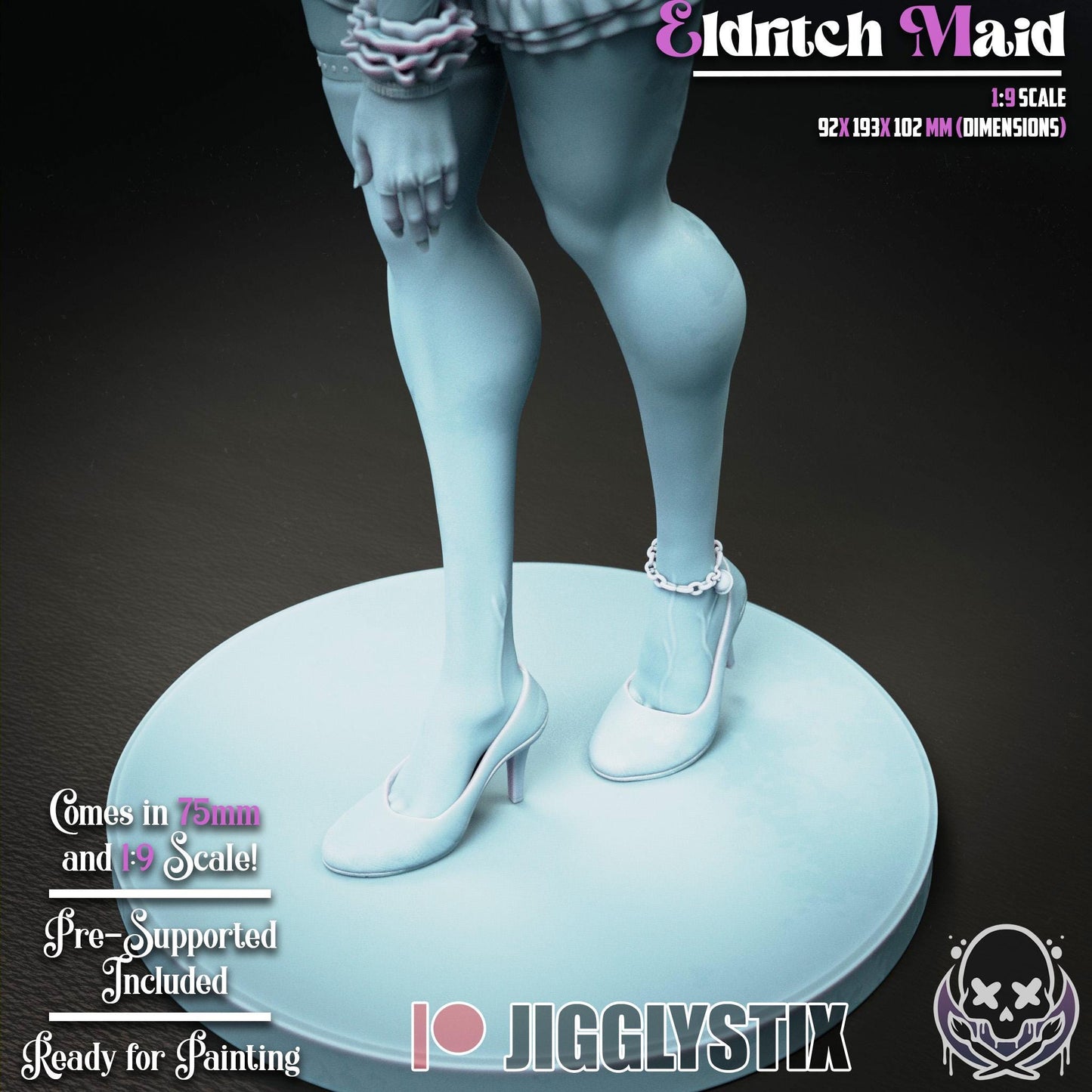 Eldritch Maid Miniature - by Jigglystix