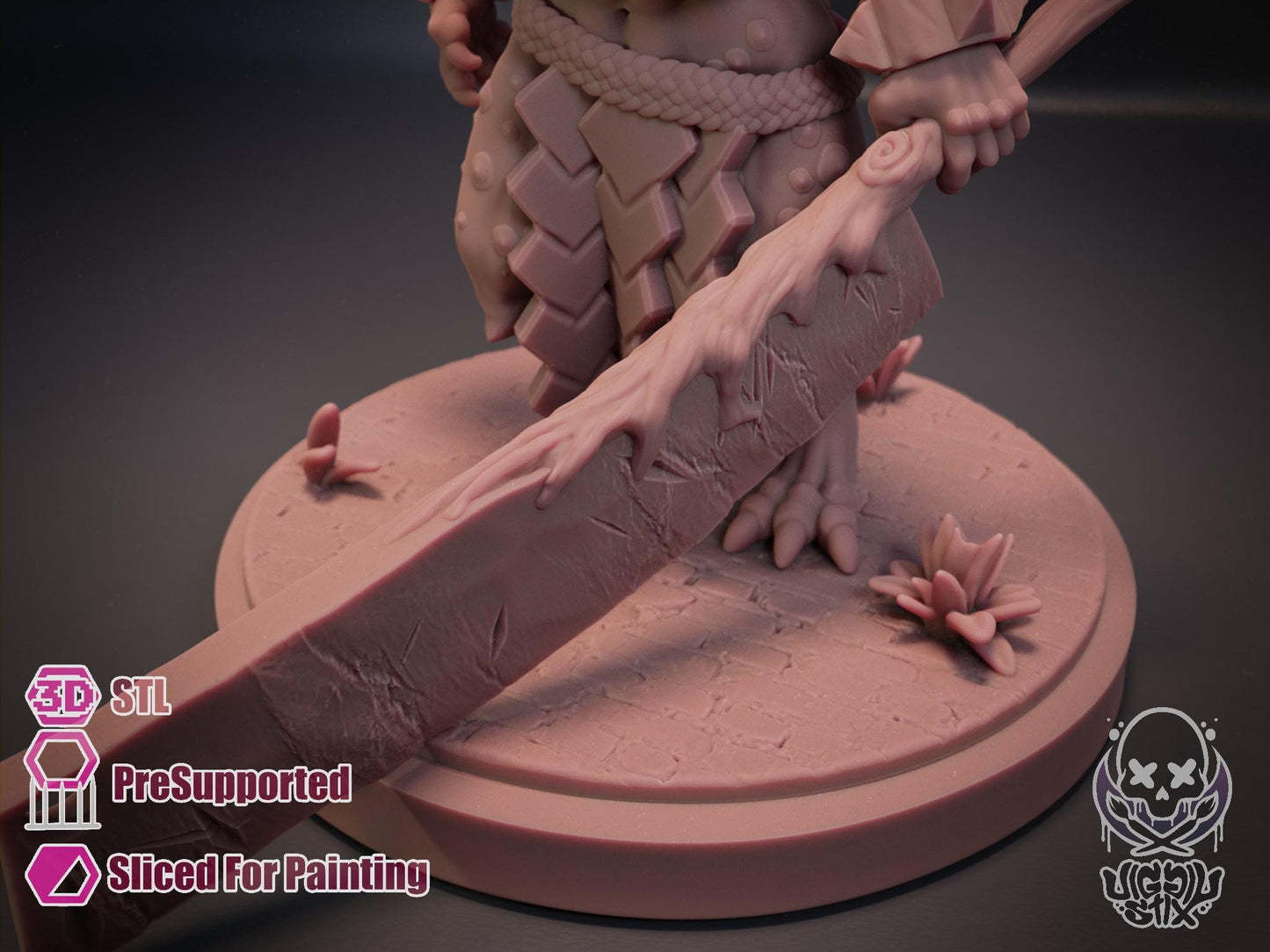 Forlorn Ramshackle Kobold Miniature - by Jigglystix