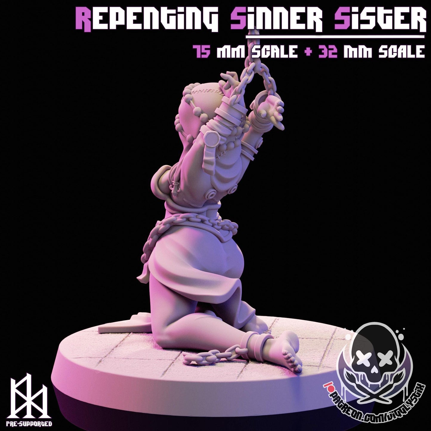 Repenting Sinner Sister Miniature - by Jigglystix