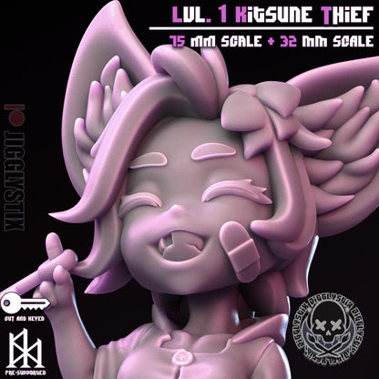 Lvl 1 Kitsune Thief - by Jigglystix